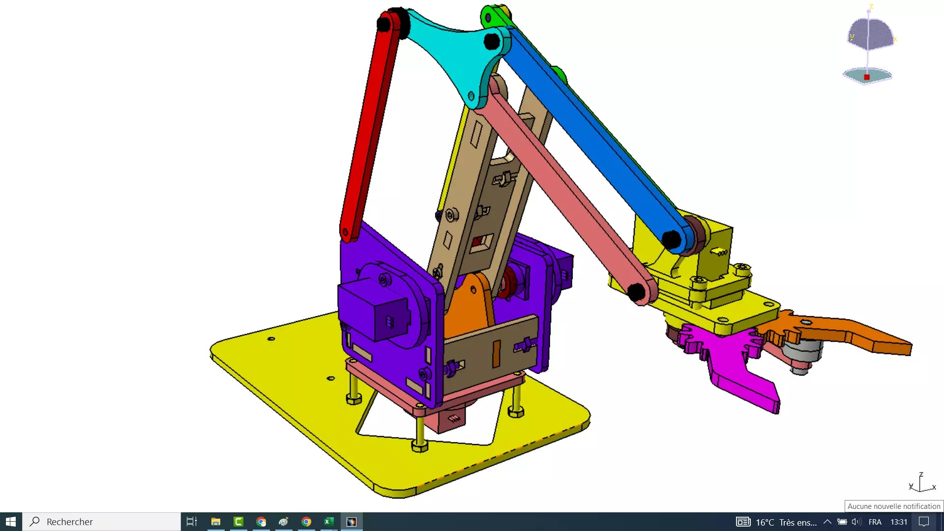 Editable Robotic Arm 3D Model – CATIA + STEP + STL | Full Mechanical Assembly